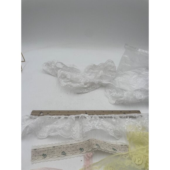 Assorted Colorful Lace Trim Bundle For Crafting & Sewing Projects - Picture 9 of 9